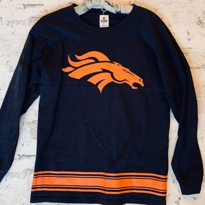 PINK Broncos Long Sleeve Top